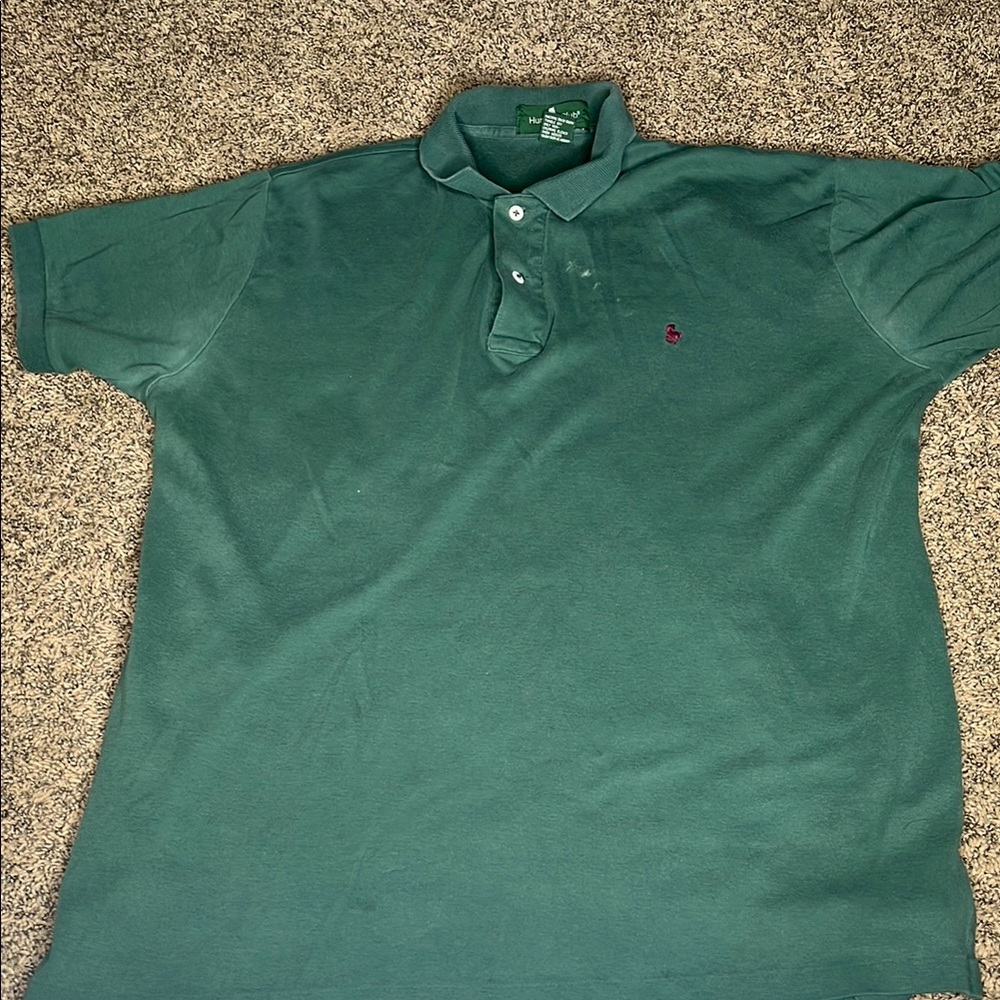 Hunt Club Green Polo Shirt Relaxed Fit